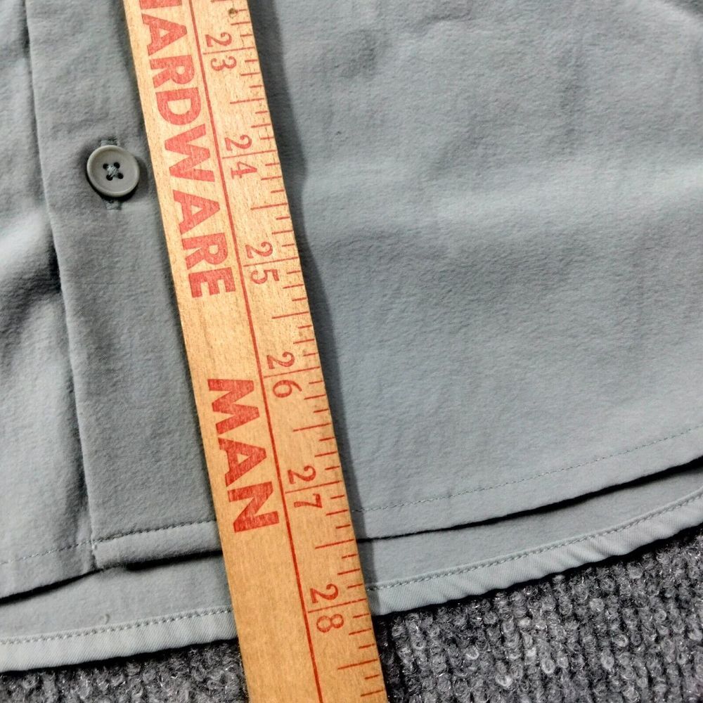 Lululemon Shirt Mens Sz M Gray Performance Button Front Long Sleeve - Picture 10 of 10